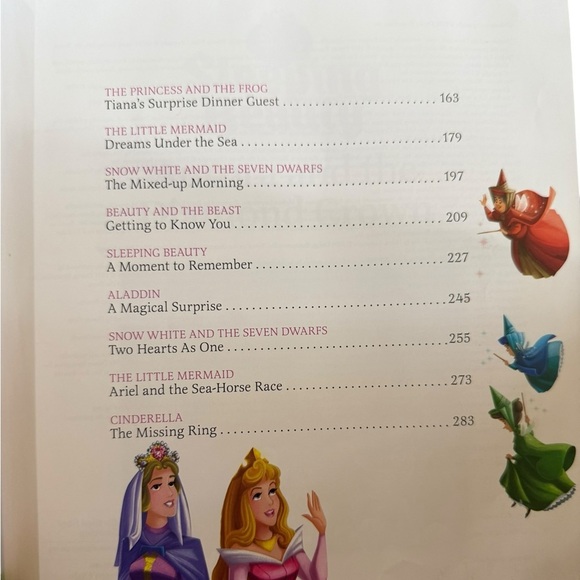 Disney Princess Bedtime Story Collection Book - Pink and Multicolor EUC - Picture 3 of 4